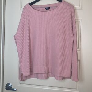 Splendid women’s Thermal Waffle Top/Light Blush pullover shirt size XL